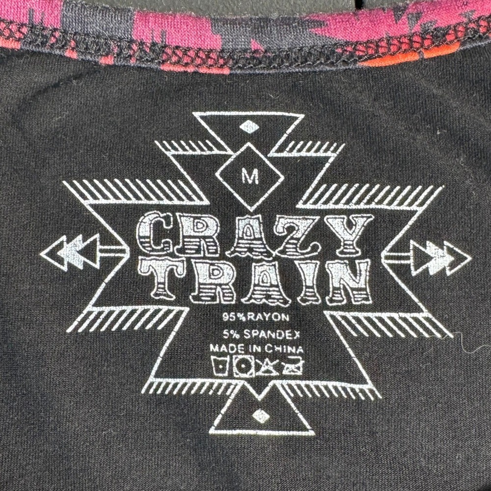Crazy Train Desperado Women Southwestern Rainbow Tank Black Size M Sleeveless‎ - Picture 5 of 7